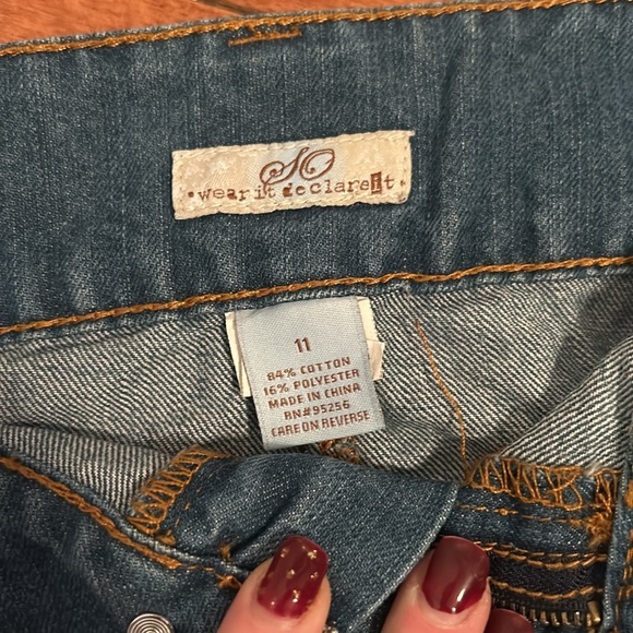 Distressed Jean Mini-Skirt - Picture 3 of 6